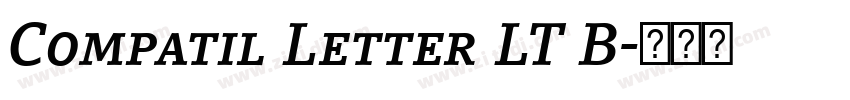 Compatil Letter LT B字体转换